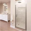Infinity 27- 28 in Width, Semi-Frameless Clear Glass, Brushed Nickel Finish 1