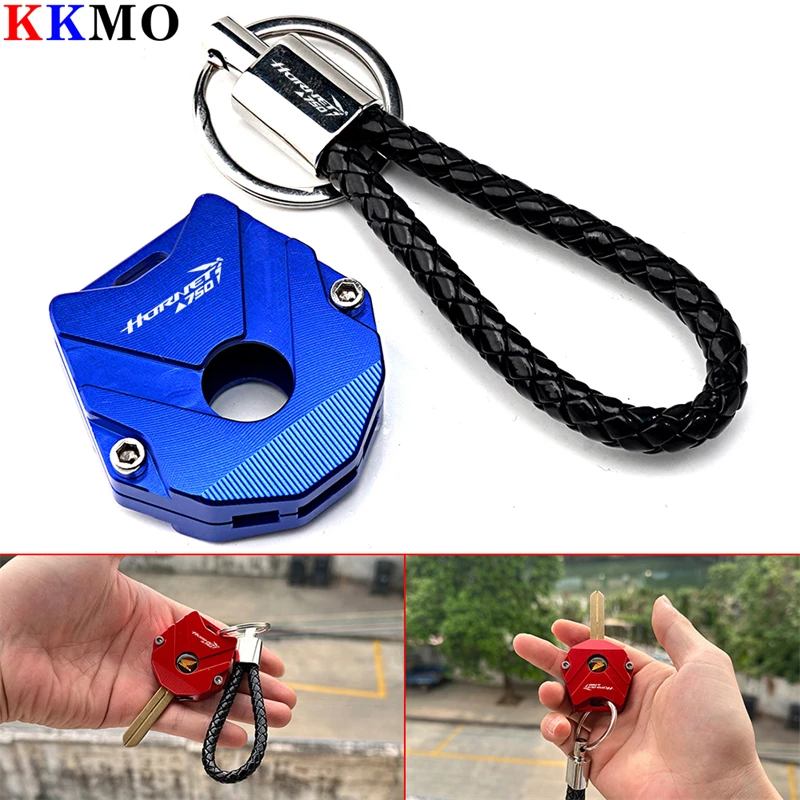 

HORNET750 Accessorie Motorcycle Keychain Case Shell & Keychain Key Ring For HONDA Hornet CB750 CB 750 HORNET 2023-2024