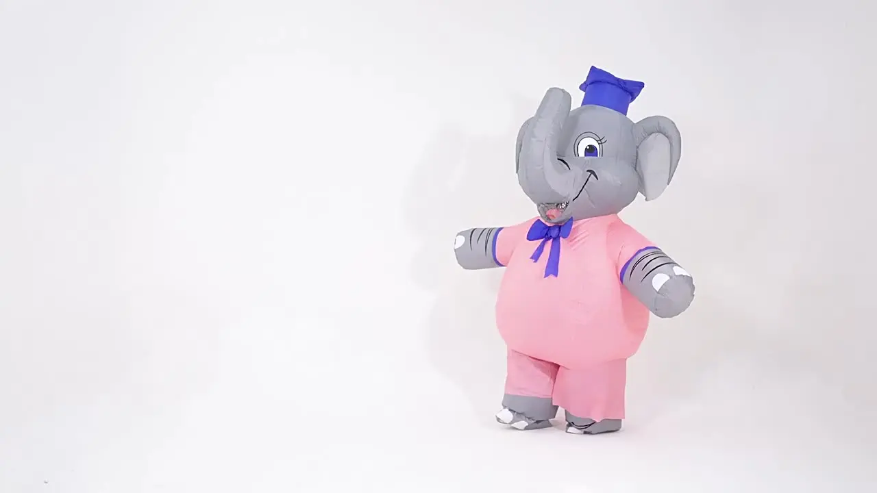 Надувной костюм слона-талисмана забавный надувной для родителей и детей