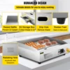VEVOR Electric Countertop Griddle 14"-22" Teppanyaki Grill 1600W/3200W Stainless Steel Flat Top Grills for Pancake Chicken 5