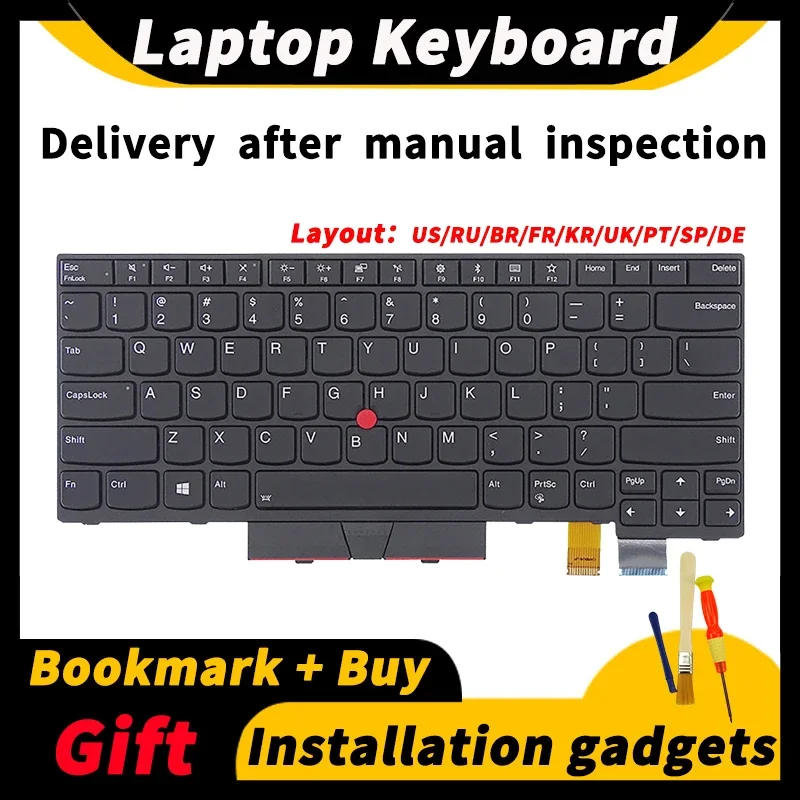 Per Lenovo Thinkpad Us/Ru/Br/Fr/Kr/Uk/Pt/Sp/De Layout T470 T480 A475 A485 Tastiera Per Laptop 01 Hx459 01 Ax364 Sn20P41641