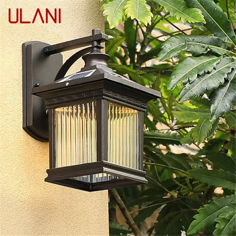 

ULANI Solar Wall Light Fixture Outdoor Modern LED Waterproof Patio Lighting For Porch Balcony Courtyard Villa Aisle