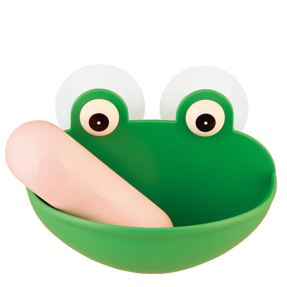 

Topbathy Bathroom Soap Dish Suction Soap Holder Frog Soap Container Waterfall Soap Tray