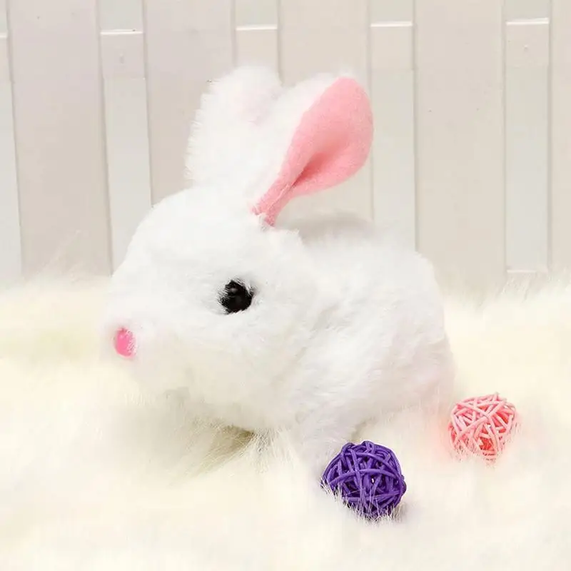 Bunny Toys Educational Interactive Toys Bunnies Can Walk and Talk, Easter Plush Stuffed Bunny Toy Walking Rabbit Educational Toy 2