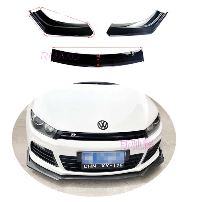 Per Vw Scirocco Anteriore Pala Body Kit Spoiler 2006-2020 Scirocco R Abs Labbro Posteriore Spoiler Posteriore Paraurti Anteriore Diffusore Protector