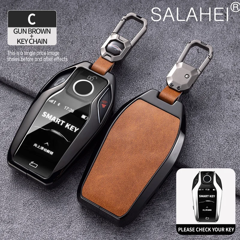 

Leather LED Display Car Key Case Cover For BMW 5 7 Series G12 G11 G30 G32 G31 i8 I12 I15 G01 X3 G02 X4 G05 X5 G07 X7 Accessories