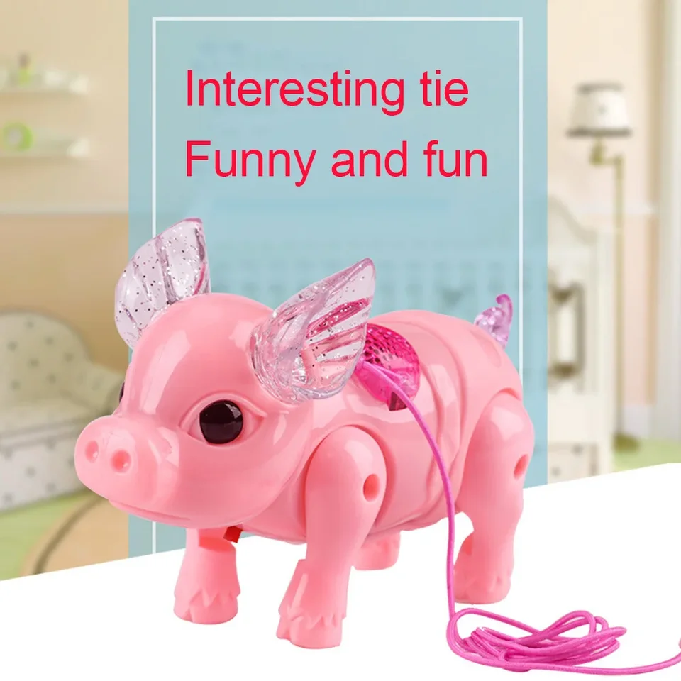 Electric Walking Pig Toy With Musical Lights For Children_voghion.com