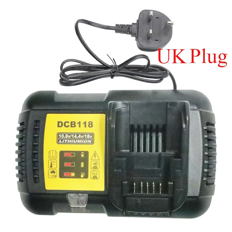 DeWalt용 리튬 이온 배터리 충전기, 충전 4.5A, DCB118, 10.8V, 12V, 14.4V, 18V, 20V, 60V, DCB101, DCB200, DCB140, DCB105, DCB112, DC