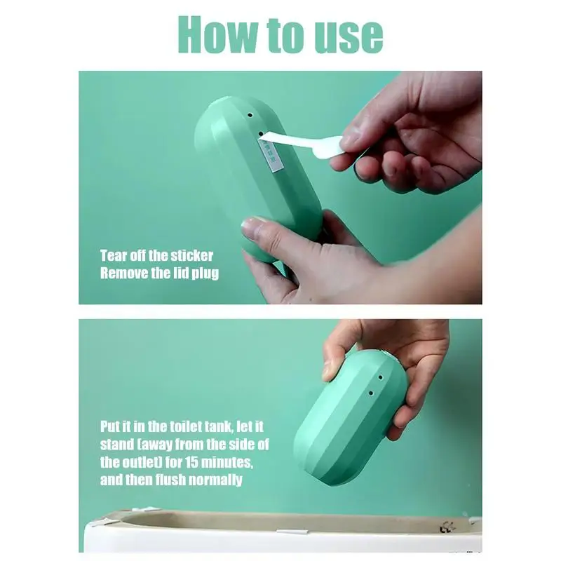 Toilet Automatic Cleaner Toilet Bowl Long-Lasting Odor Removal Toilet Bowl Gel Stain Remover Toilet Cleaning Gel Bathroom