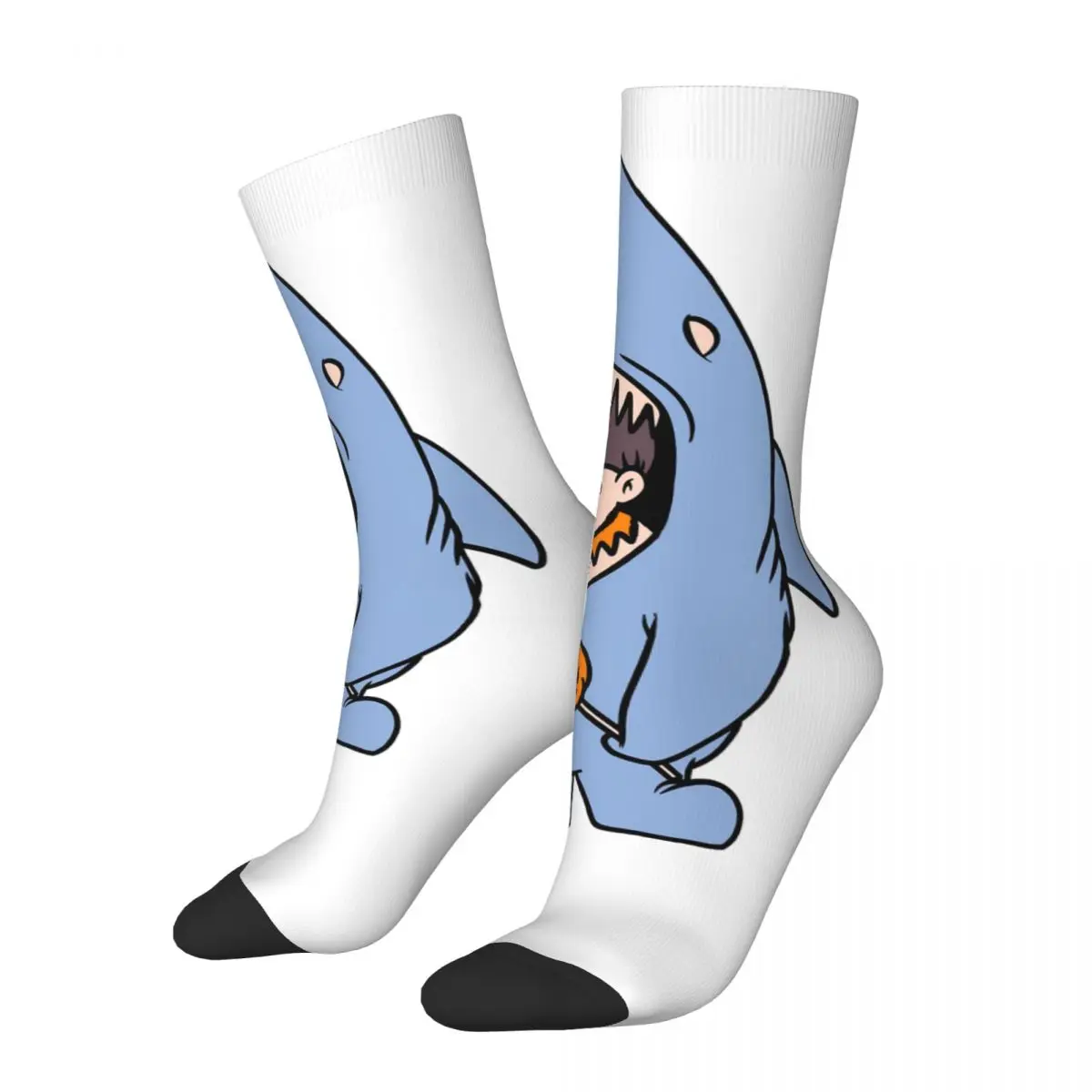 

Children And Sharks Crazy Men's compression Socks Unisex Benthos Street Style Seamless Printed Funny Novelty Happy Crew Sock