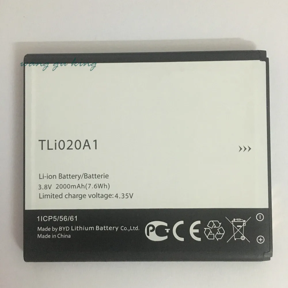 Аккумулятор 2000 мАч TLi020A1 для Alcatel OneTouch Pop Star LTE A845L / POP S3 5050A 5050Y 5050X 5065D TCL J738M J736L D920 J730U |
