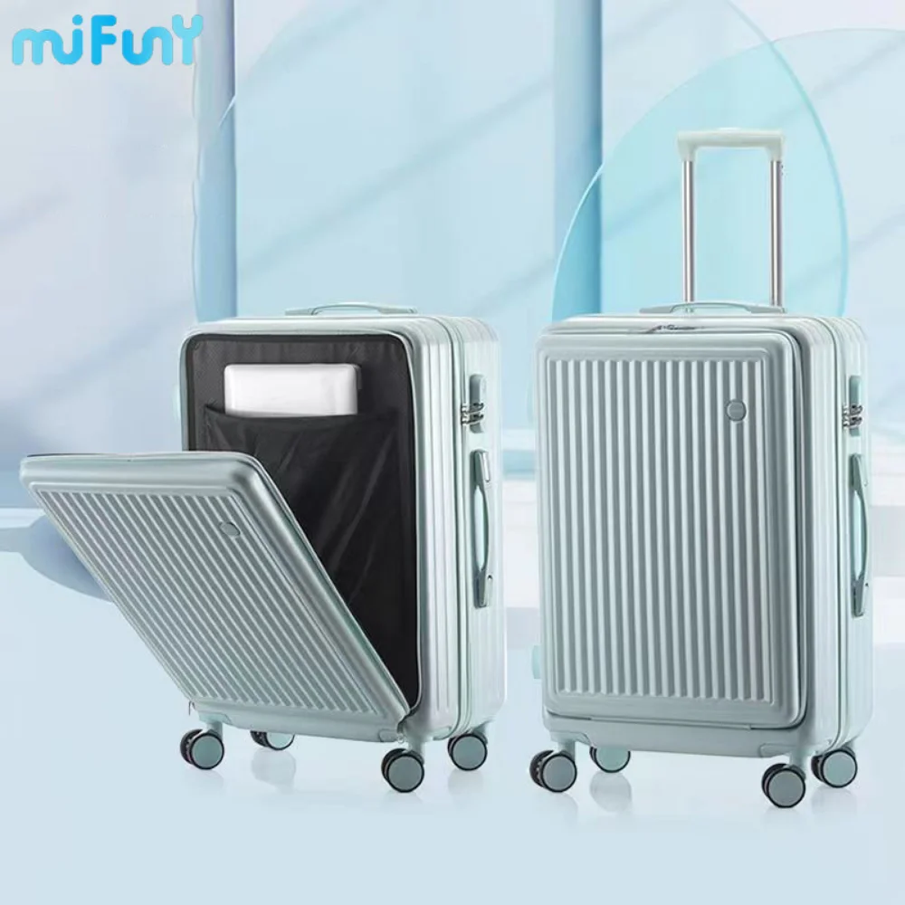

MIFUNY Front Open Suitcase Luggage Case Student Suitcase Male Large-capacity Password Box Carry on Luggage with Wheels 2023 NEW