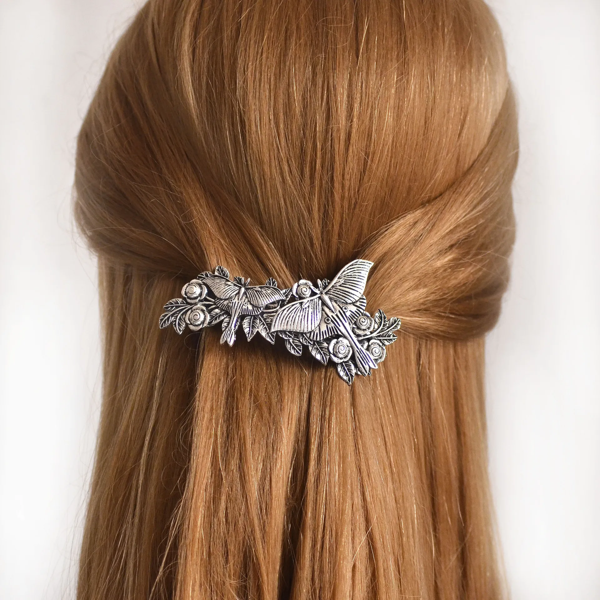 Wikinger-Haarspange, französische Haarspange, Gothic-Hexe-Federklammer-Accessoire, Schmetterling, Fledermaus, Tier-Kopfbedeckung, Damen-Haar-Accessoire – Detail 8