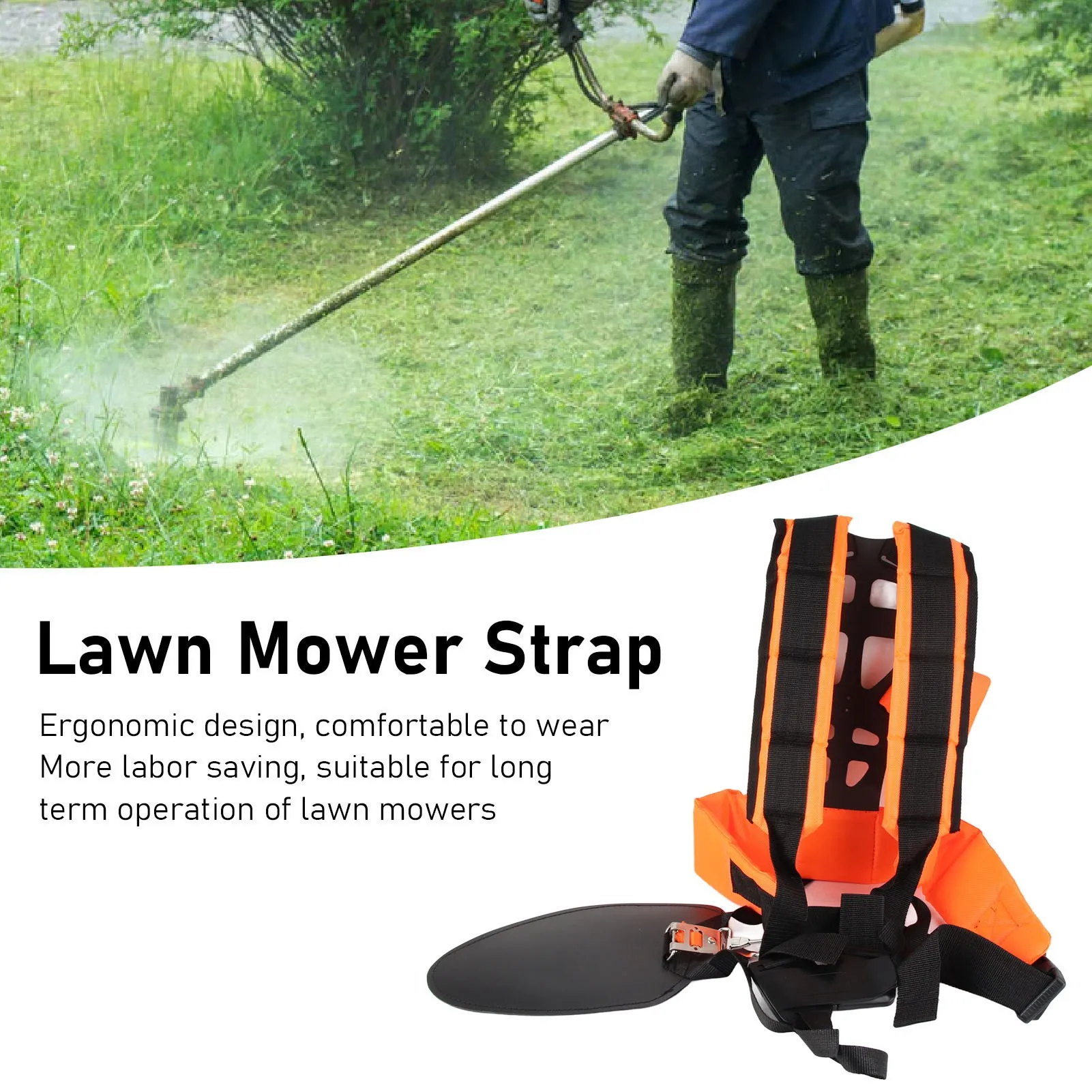 Brush Cutter Strap Lawn Mower Shoulder Strap Ergonomic Adjustable  Brush Cutter Strap Garden Machinery Accessory