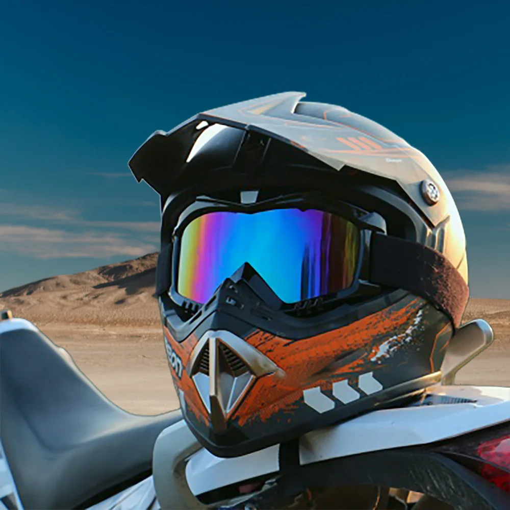 Protective Goggles Outdoor Motorcycle Windproof Sandproof Tactical Anti-Explosion Face Shield Motocross Ski