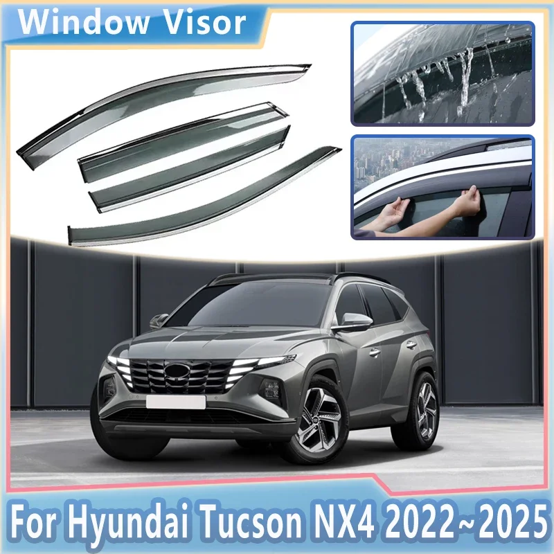 Windabweiser Für Hyundai Tucson (NX4e, 2020–) – Vordere Seitenscheiben, Schwarz, Made In Germany