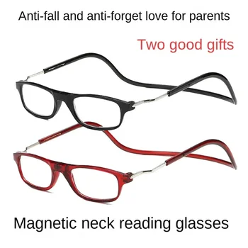 New Ultralight Reading Glasses Menr Reading Glasses Hanging Stretch Women Anti-fatigue Presbyopia Unise Glasses Diopter +1.0+4.0