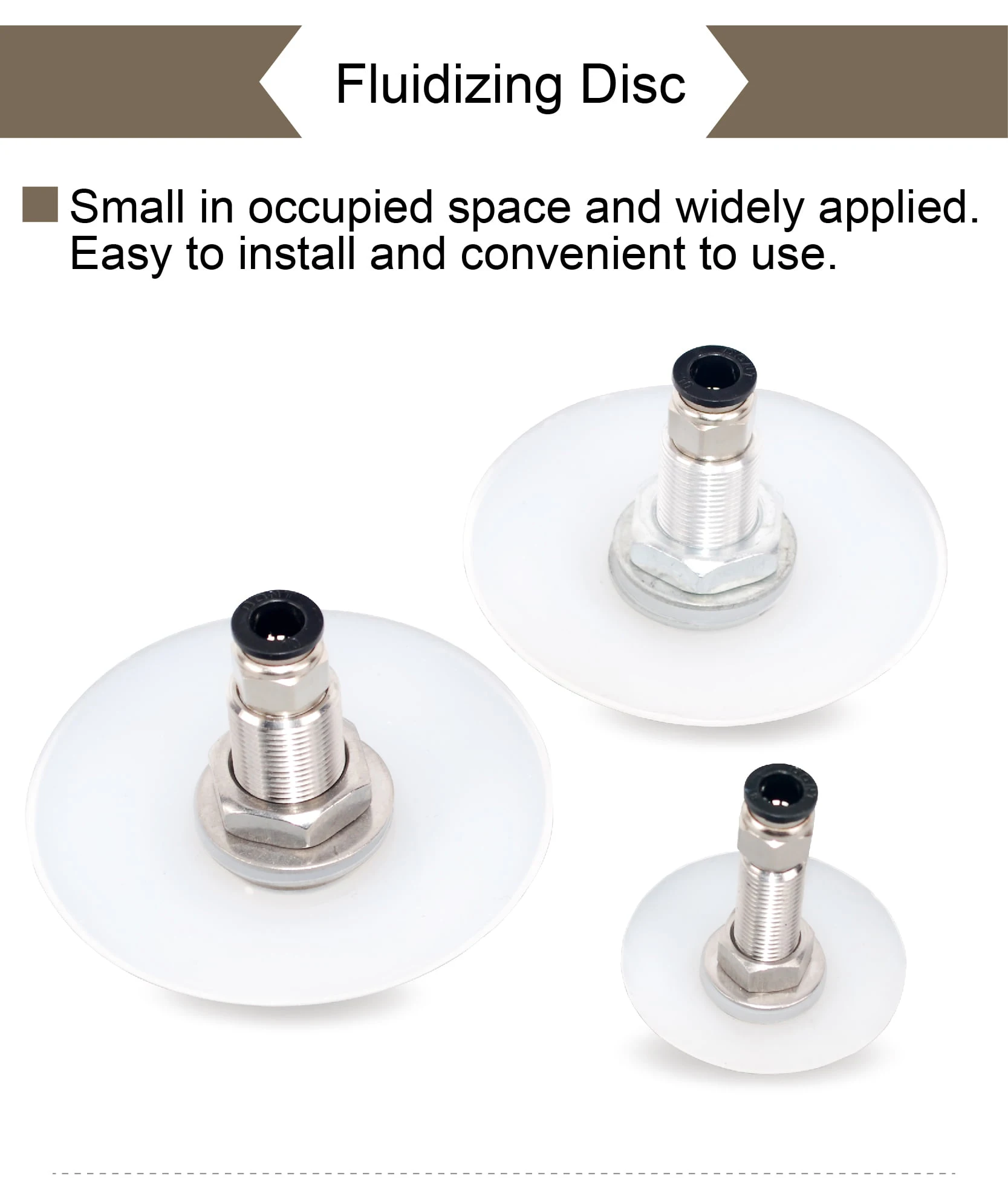 DL15 Vibrating Bin Aerator Air Pad Flow Aid Disc Stainless Steel Pneumatic Arch