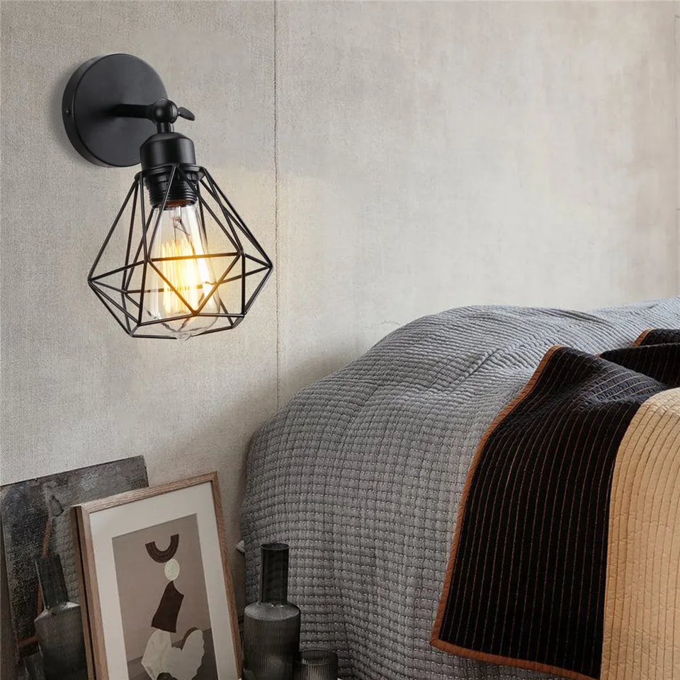 RVS industriële muurlamp Alicia