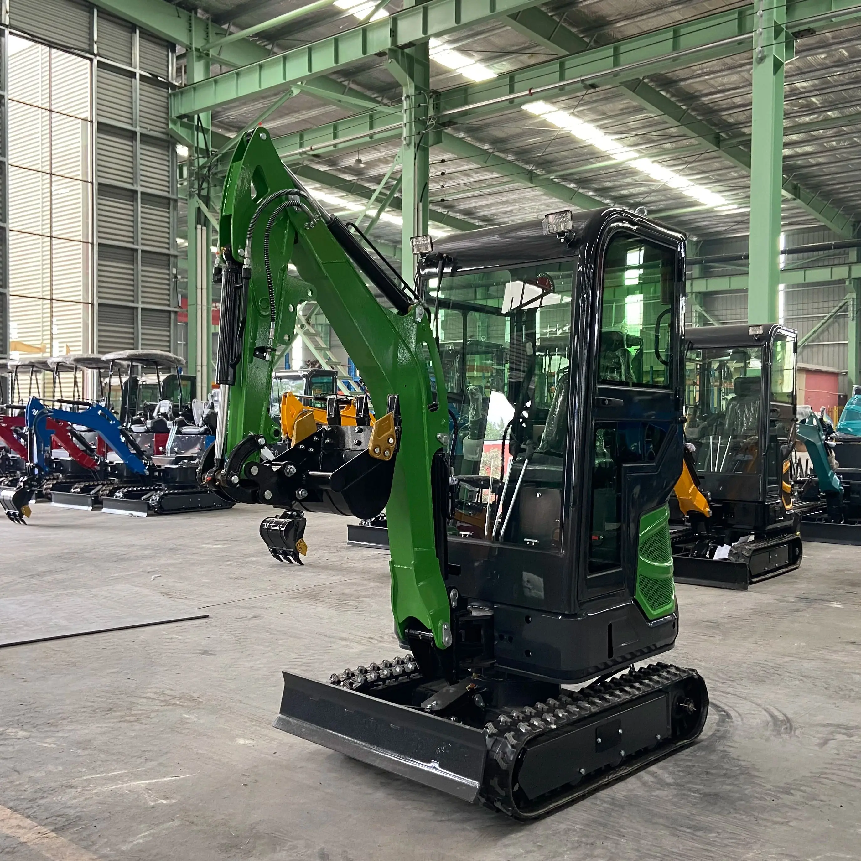 1,8-Tonnen-Kompakthydraulikbagger für Landschaftsbau und Gartengebrauch, hydraulischer kleiner Raupenbagger