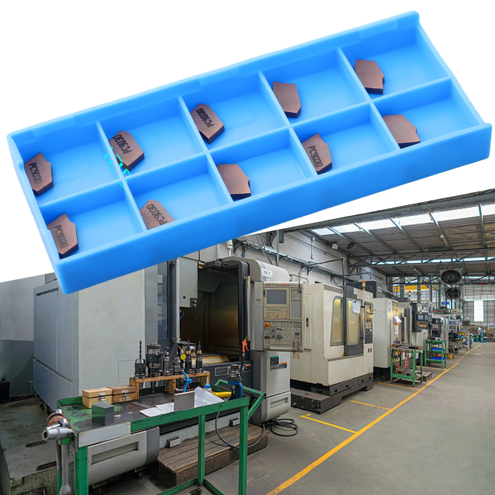

Режущие пластины из карбида резки CNC SP200 PC9030, набор из 10 высокопрочных и ударопрочных пластин, подходят для резки в большом масштабе