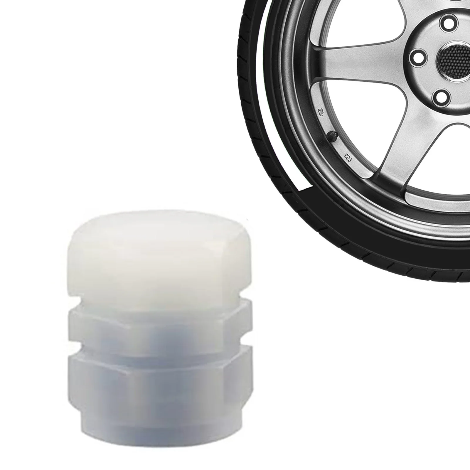 New Universal Car Tire Valve Caps 4 Pack Fluorescent Tyre Valves Stem