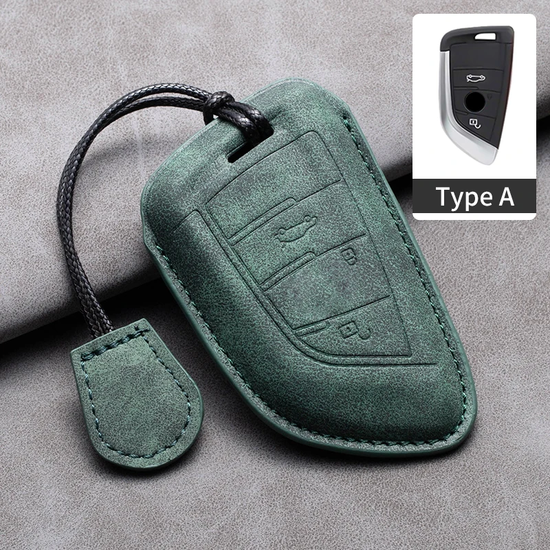 

Leather For BMW F20 F30 F31 F34 F32 F36 G20 G30 F10 F11 F07 G11 X1 X3 F25 X4 F26 X5 F15 X6 F16 X7 G07 I3 M3 M4 M6 Key Case Cover