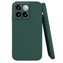 Original Liquid Silicone Shockproof TPU Soft Case Cover for Xiaomi 13T (Black Green)