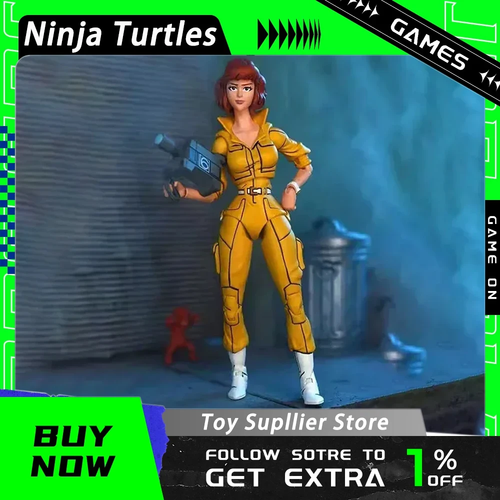 

Фигурка аниме Neca 54233, 18 см, Черепашки-ниндзя, подростковые мутанты, 1987, женские журналисты, фигурки героев, коллекционная кукла, игрушка в подарок