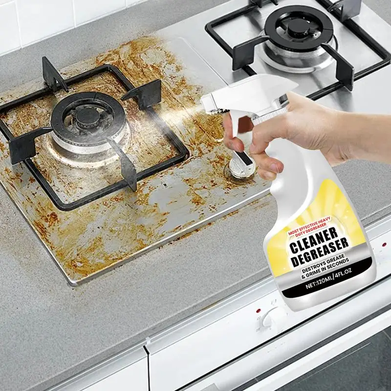 Stove Top Cleaner Effective Professional Oil Stains Spray Safe Oil Remover Gentle Degreaser For Pots Stoves Pans Floors Sinks