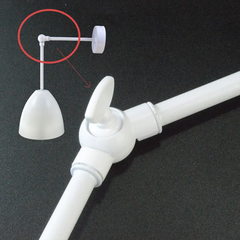 Steering Head Lighting Accessories Wall Lamp Connector M10 Table Lamp Corresponds External Thread Hollow Thread Rod Tube 2PCS