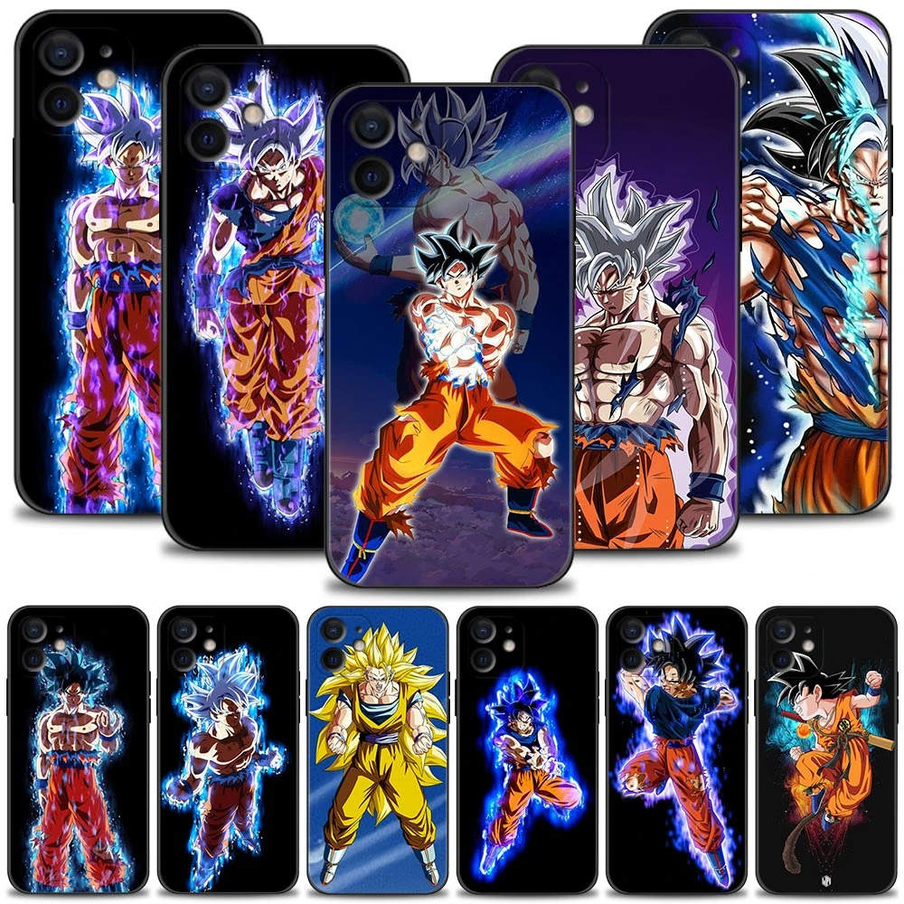 Dragon Ball Z DBZ Goku Saiyan Phone Case for iPhone 13 11 12 pro max XR X 8 7 6 6s plus XS 13mini 12mini 5 5s SE Cover TPU Coque iphone xr phone case