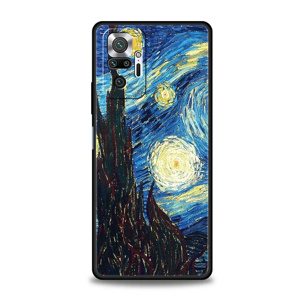 Van Gogh Oil Painting Black Phone Case Cover