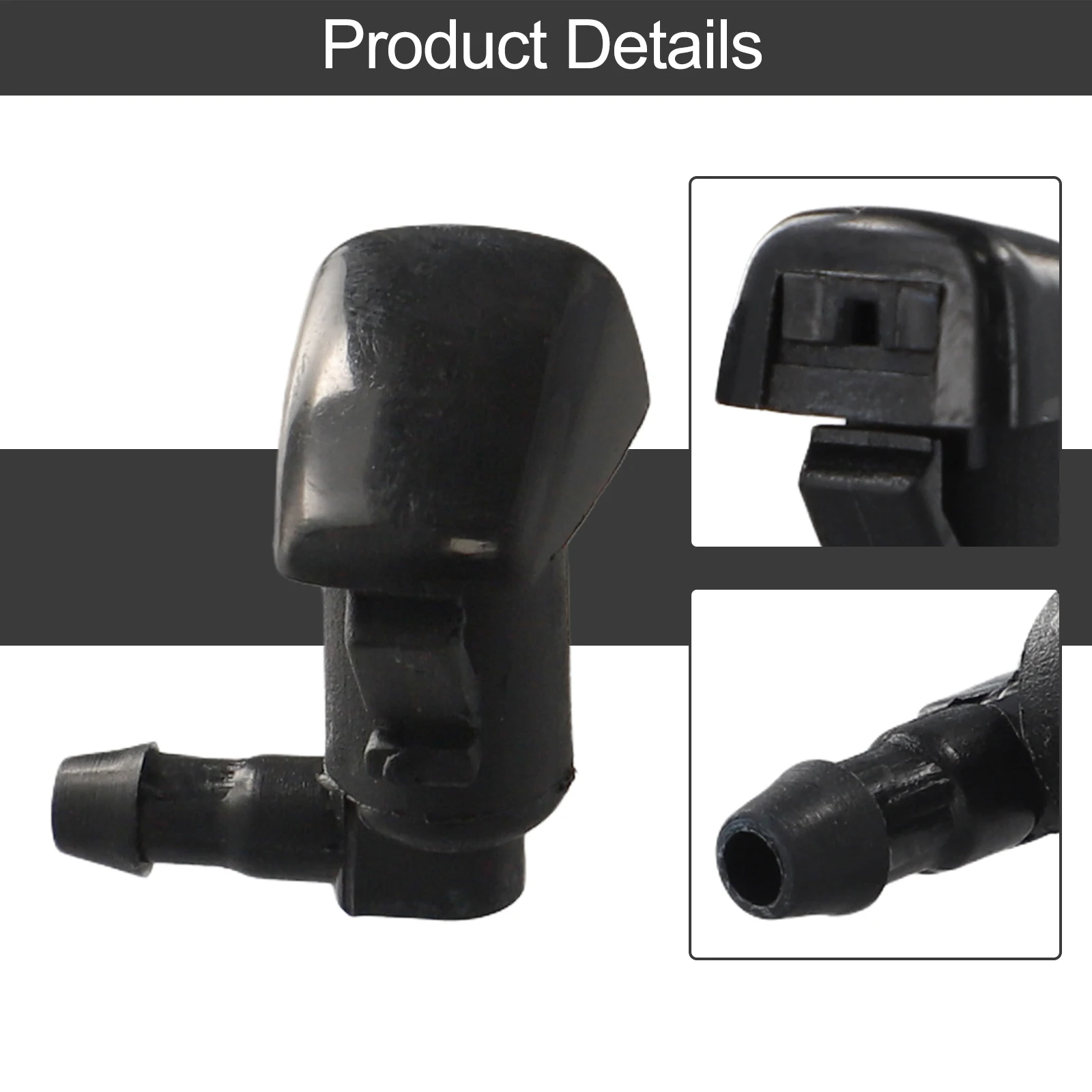 

2x Car Front Windscreen Wiper Blade Washer Nozzles Windshield Washer Fluid Spray Jet Nozzle For Chevrolet ForCruz 14-15 95226510