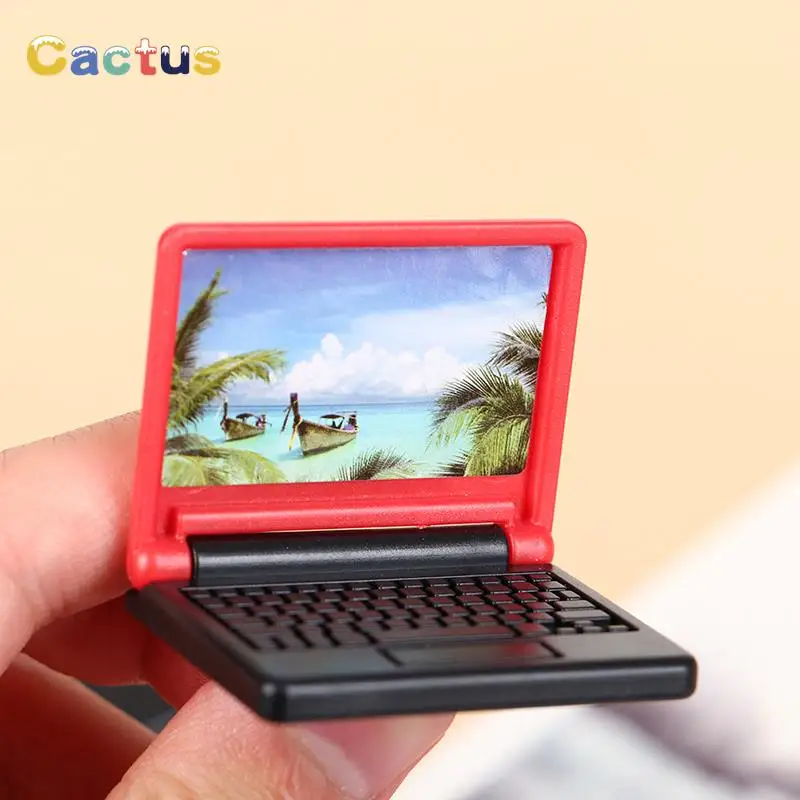 

2pcs Creative Dollhouse Miniature Modern Computer Furniture For Children Toy