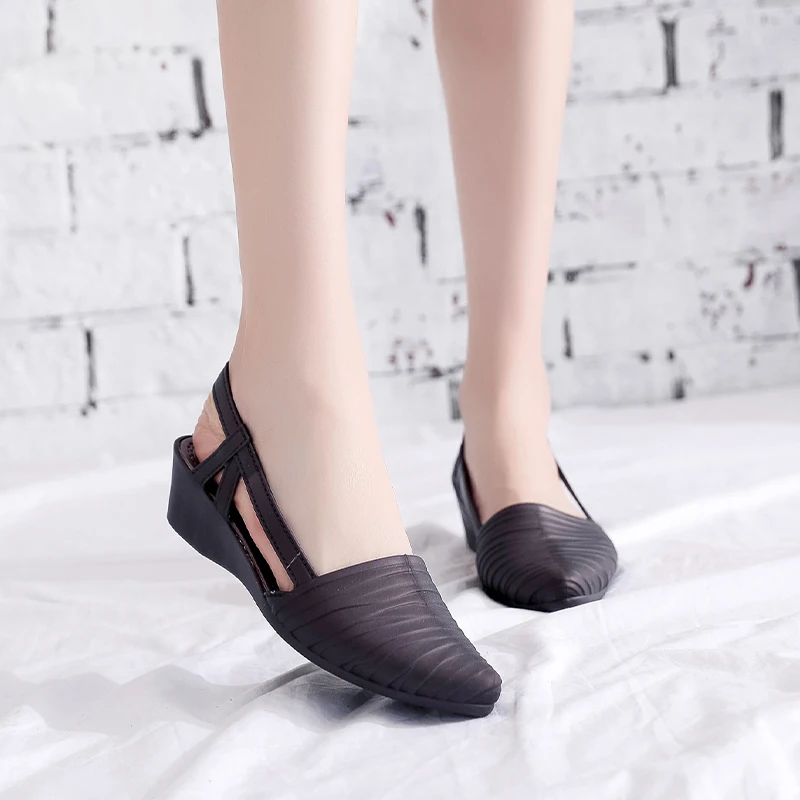 Akexiya New Women's Shoes Slingbacks Footwear Woman Wedges Sandals Women Slip-on Shoes Ladies Casual Pumps Female Loafers