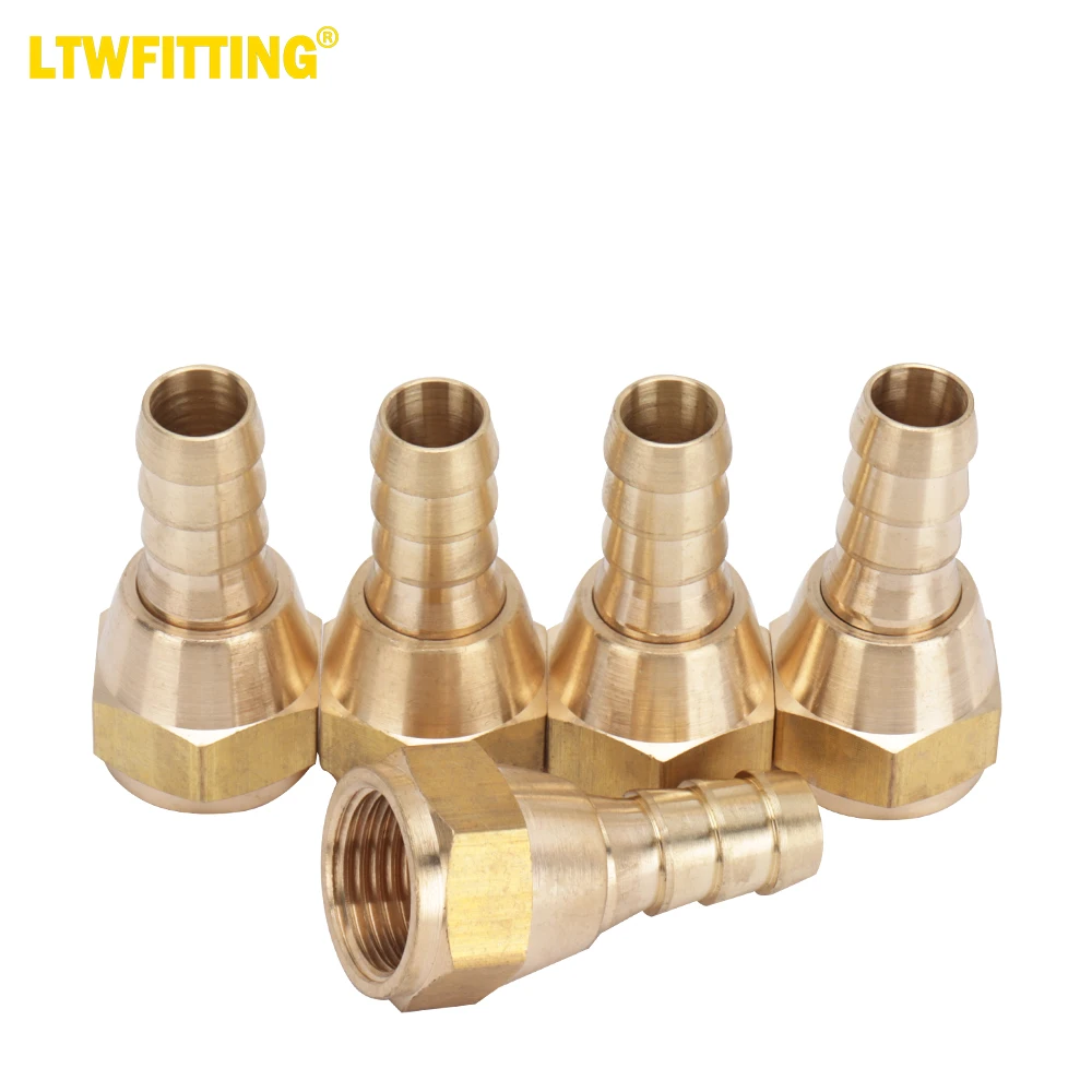 LTWFITTING Brass Flare 1/4" OD X 1/8" Male NPT 90 Degree - View #6