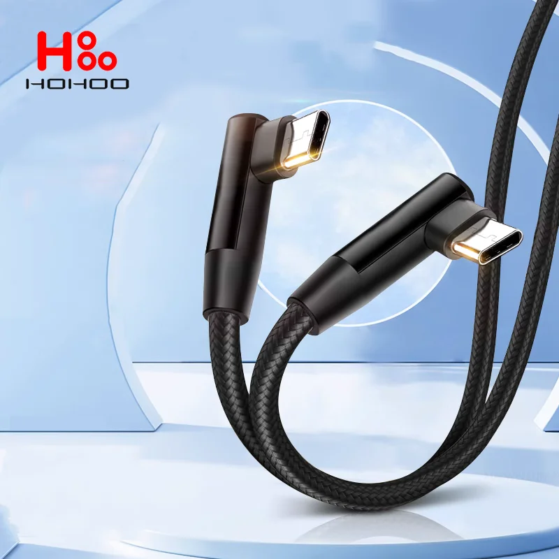 Cavo USB C USB C Corto 30CM, Cavo USB Type-C 90 Gradi 100W