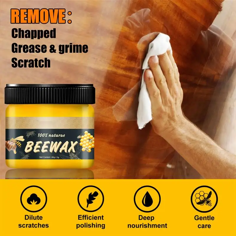 Polisher Wooden Furniture Polishing Beeswax Wear-resistant Furniture Care Wood Floor Maintenance Beeswax Wood Care Wax