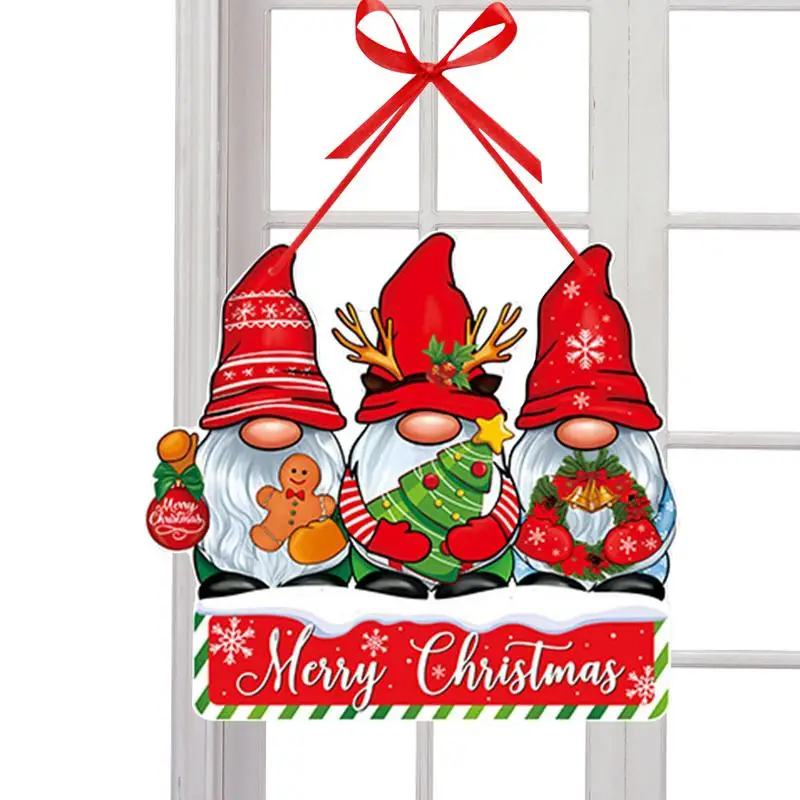 Christmas Door Signs Decorative Multi-Functional Door Signs For Festive Season Seasonal Decors Fo Handles Walls Drapes