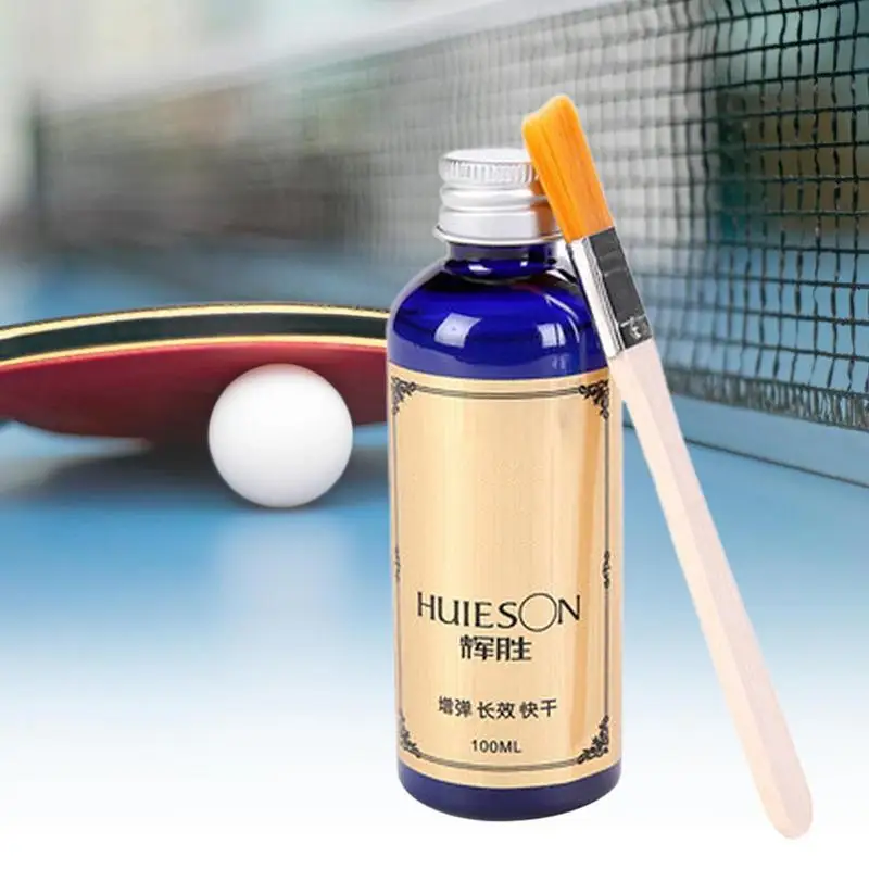Speed Liquid Super Glue 100ml Speed Liquid Super Glue Professional Table Tennis Liquid With Brush Pingpong Racket Rubbers Table Tennis Glue Adhesive