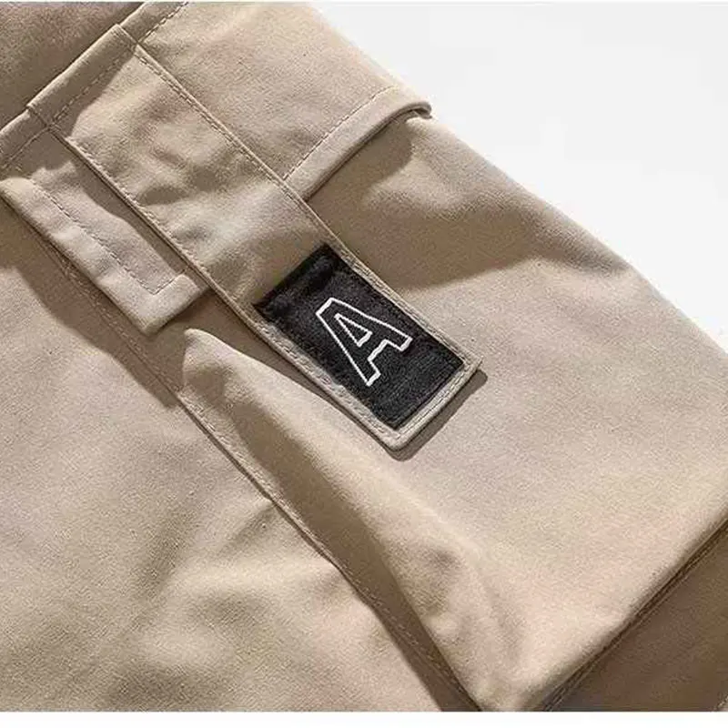 Summer Elegant Fashion Harajuku Slim Fit Ropa Hombre Loose All Match Sport Casual Shorts Pockets Thin StyleStraight Leg Shorts