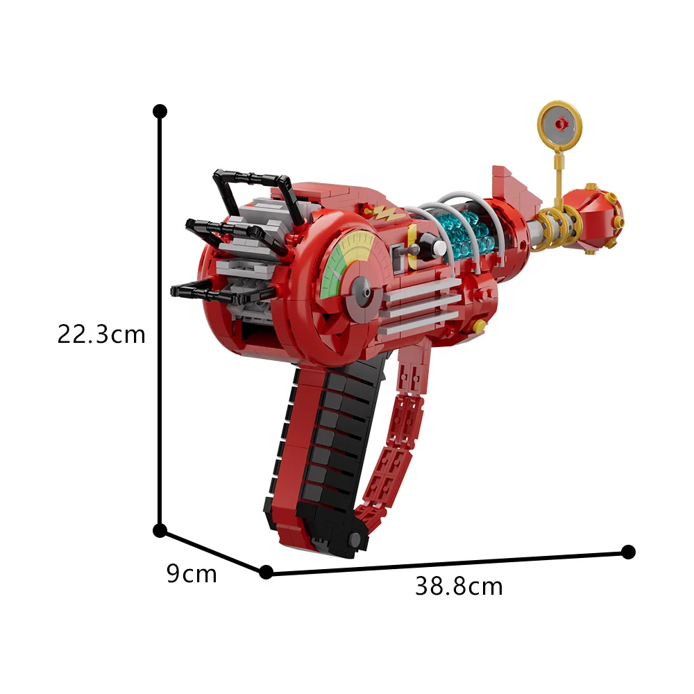 Gorbicks MOC Red Call of Duty Ray Gun Model Bricks DIY Game Weapon Building Blocks Kit Props Toys For Birthday Gifts 5