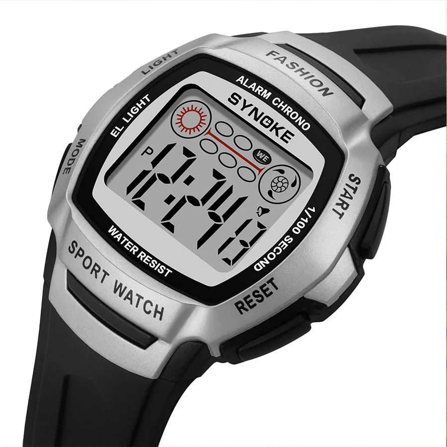 

Retro Outdoor Sports Watch Men's Multifunction Watch Alarm Clock 5Bar Waterproof LED Light Digital Wristwatch for Men