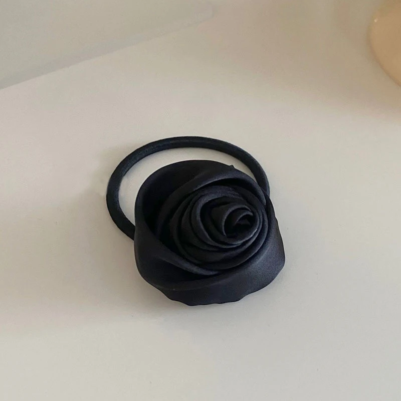 Elegant Rose Flower Elastic Hair Scrunchies