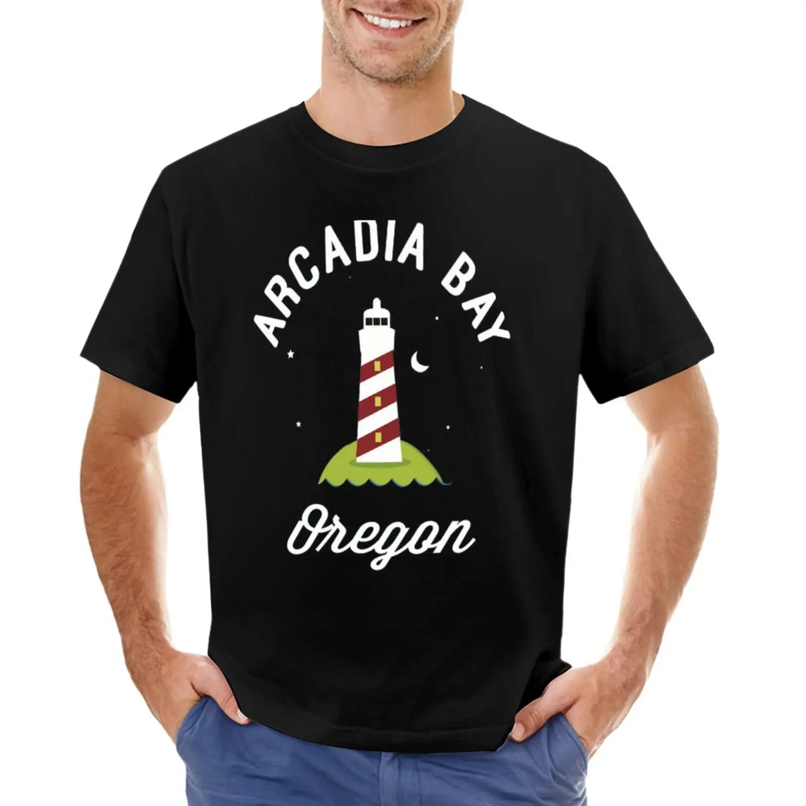 Arcadia Bay Organ T-Shirt Grafica Per Un Ragazzo Customizeds T-Shirt Nere Per Uomo
