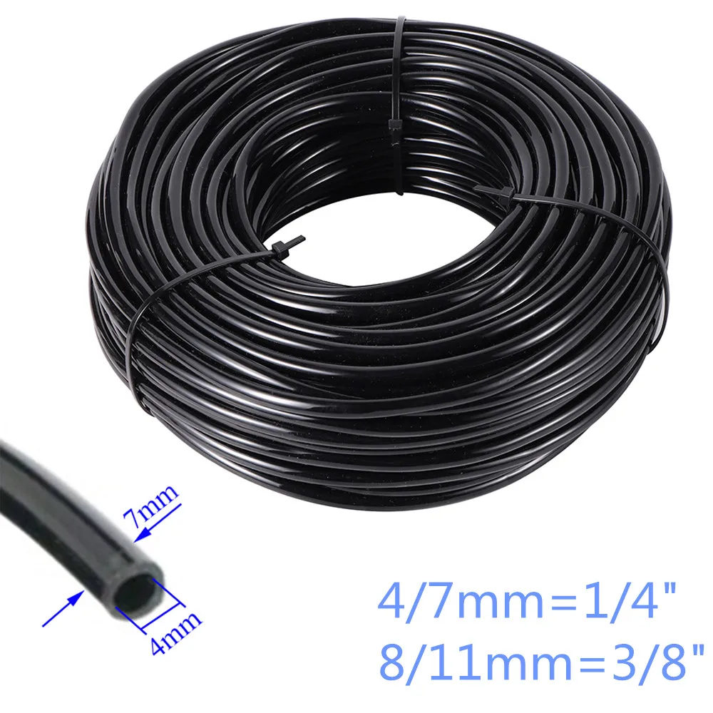 4/7mm Hose Garden Watering 1/4"Hose Micro Drip Irrigation Pipe Tubing Lawn Balcony Plants Flower Greenhouse Pipe 5/10/20Meter garden hose expandable magic hose expandable water hose water hose plastic hose expandable hose silicone tube plastic tube acrylic tube