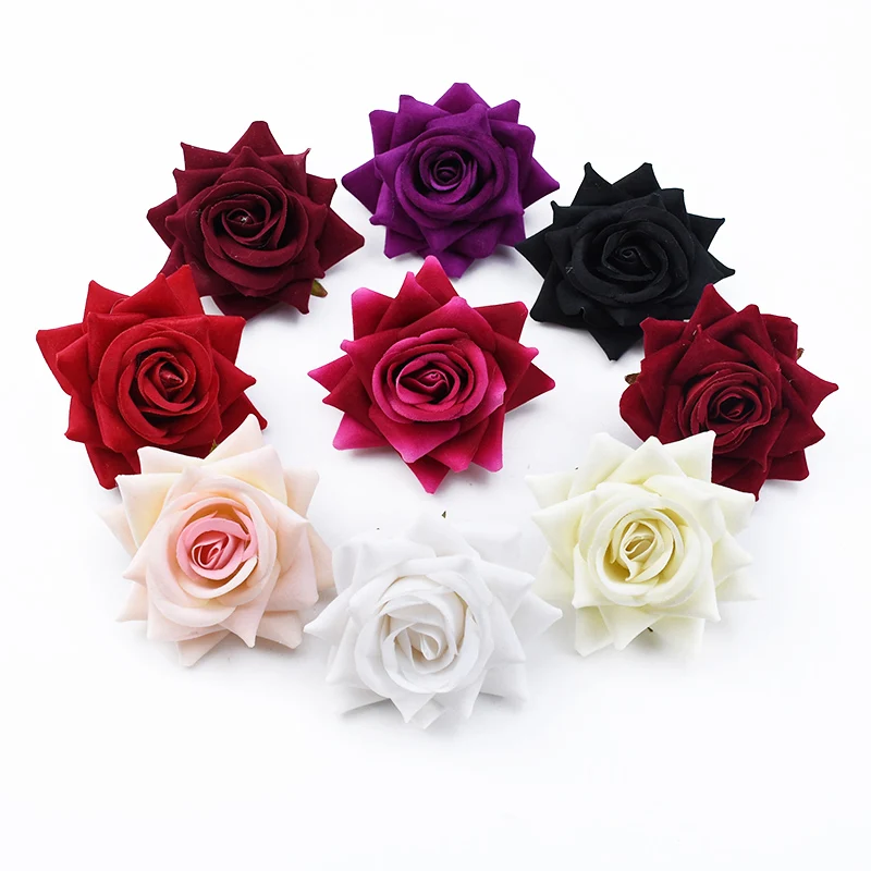30/100Pcs Künstliche Blumen Seide Rose Outdoor Garten Hochzeit Brautsträuße Hause Vase Tisch Diy Geschenk Süßigkeiten Festival Dekoration