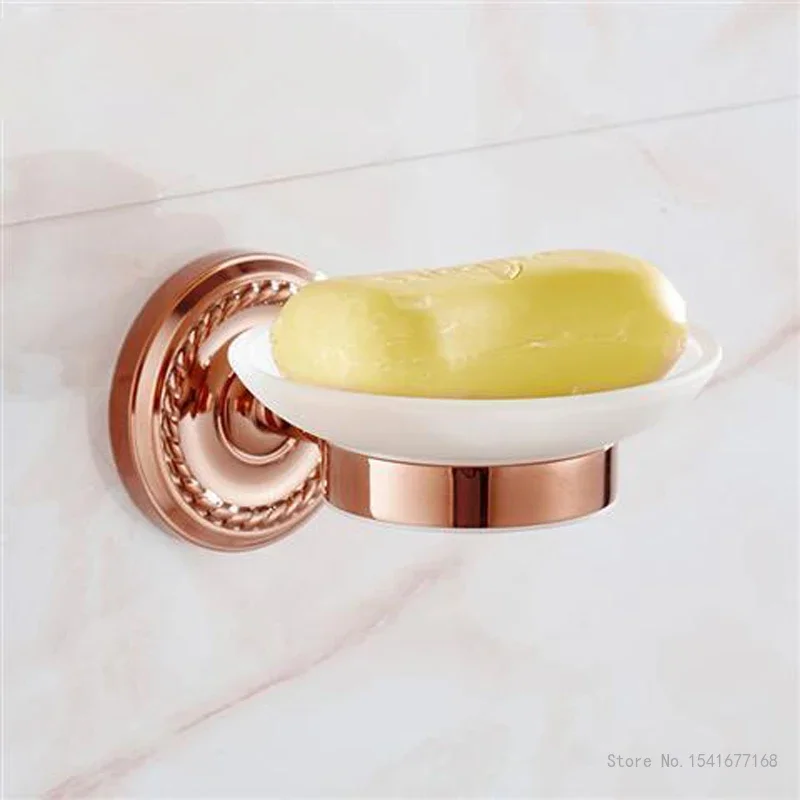 Gold and Copper Color Drainage Soap Box, All Copper, Creative European Style, Home Bathroom Supplies, Wall Mounted Soap Rack 1pc