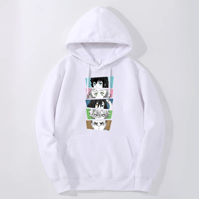 

Demon Slayer Hoodies Sweatshirts Men Tanjirou Manga Japan Anime Graphic Hooded Pullover Casual Winter Harajuku Clothes Pullover